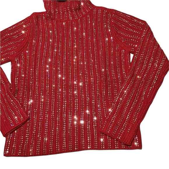 INC International Concepts Women’s XS Red Embellished Sweater NWT - Picture 6 of 15